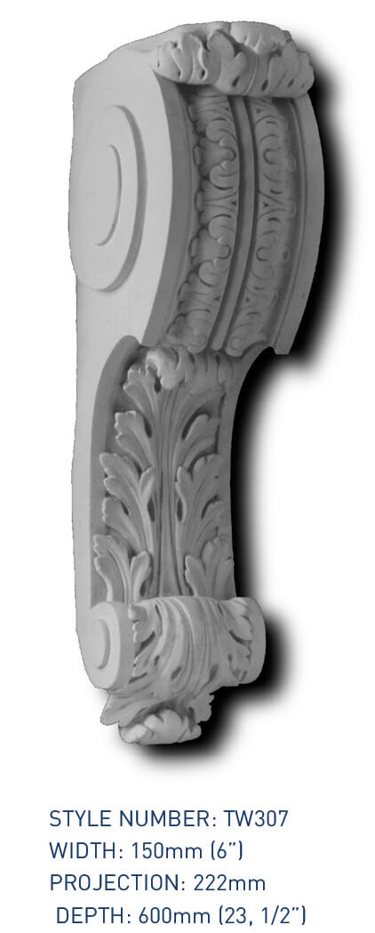 Corbel TW307 - Thomas & Wilson London Cornicing Coving Plasterwork