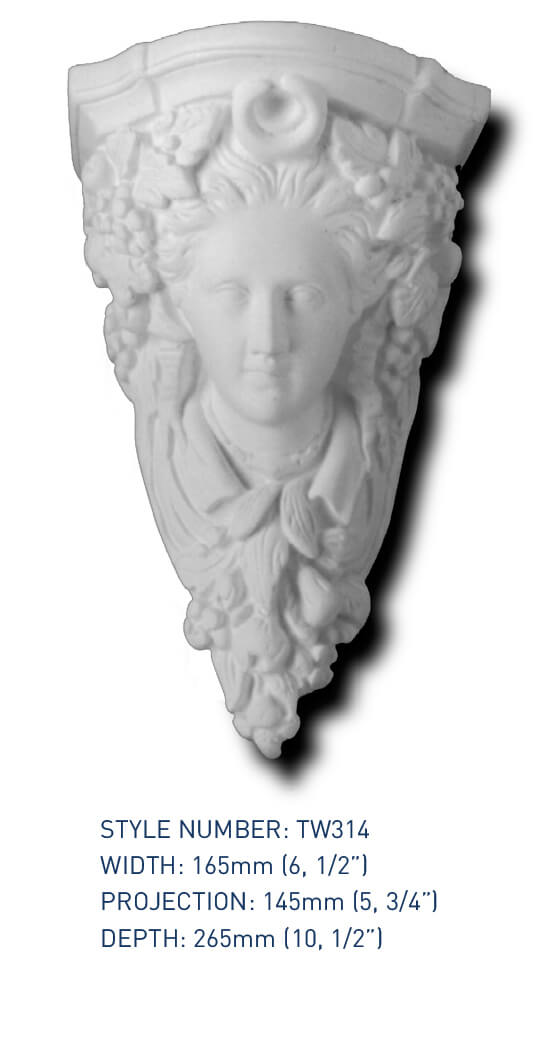 Corbel TW314 - Thomas & Wilson London Cornicing Coving Plasterwork