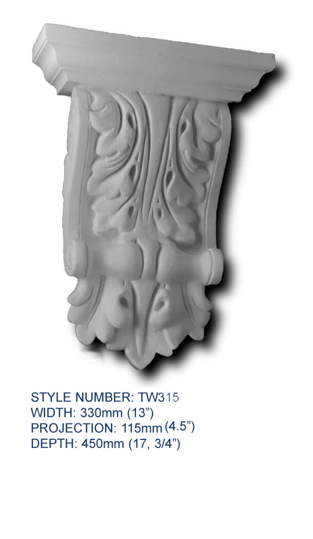 Corbel TW315 - Thomas & Wilson London Cornicing Coving Plasterwork