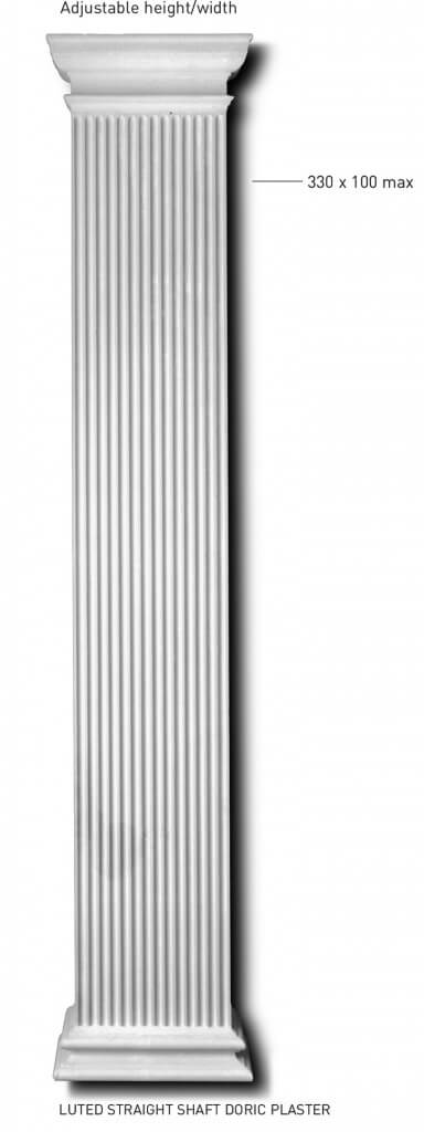 Luted Straight Shaft Doric Plaster - Thomas & Wilson London Cornicing Coving Plasterwork
