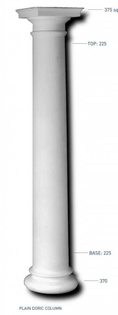 Plain Doric Column - Thomas & Wilson London Cornicing Coving Plasterwork