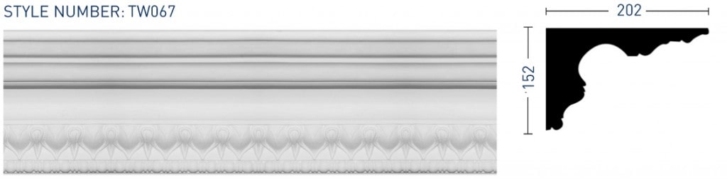 Enriched Cornice TW067 - Thomas & Wilson London Cornicing Coving Plasterwork