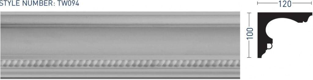 Enriched Cornice TW094 - Thomas & Wilson London Cornicing Coving Plasterwork