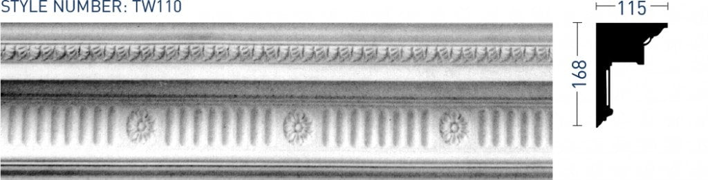 Enriched Cornice TW110 - Thomas & Wilson London Cornicing Coving Plasterwork