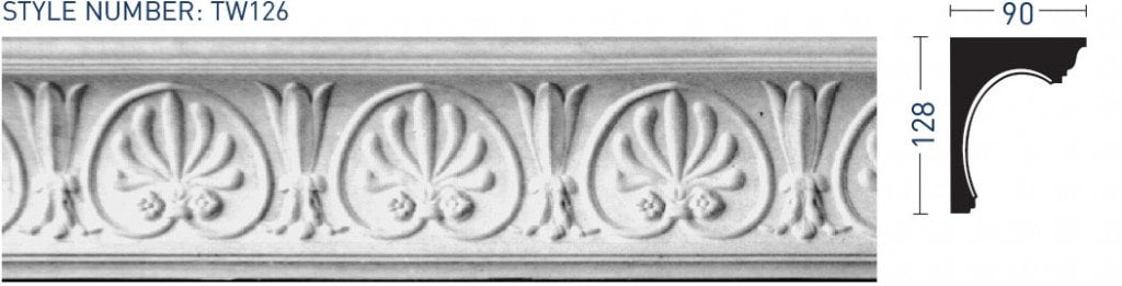 Enriched Cornice TW126 - Thomas & Wilson London Cornicing Coving Plasterwork