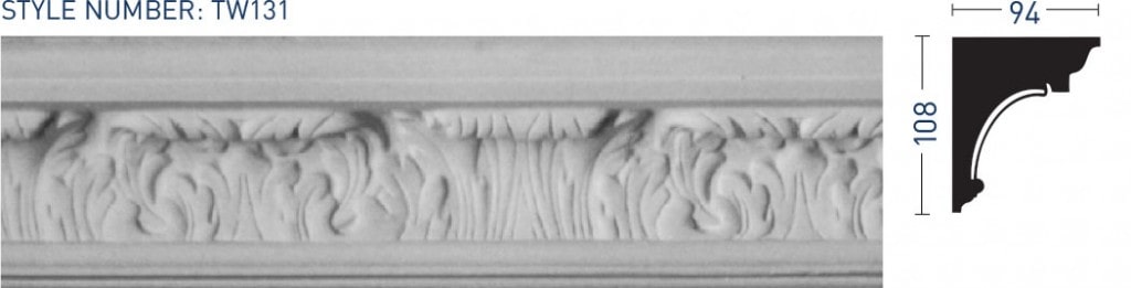 Enriched Cornice TW131 - Thomas & Wilson London Cornicing Coving Plasterwork