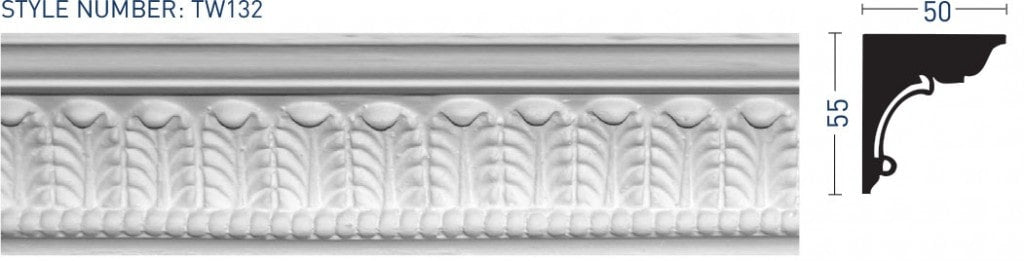 Enriched Cornice TW132 - Thomas & Wilson London Cornicing Coving Plasterwork