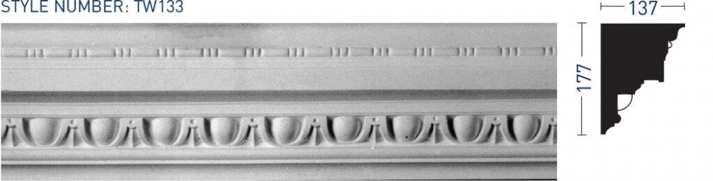 Enriched Cornice TW133 - Thomas & Wilson London Cornicing Coving Plasterwork