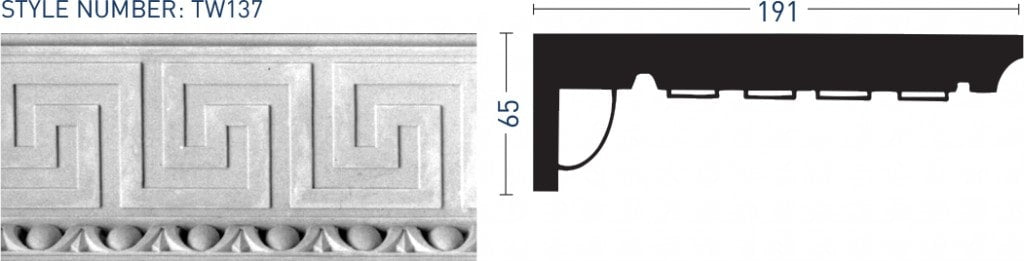 Enriched Cornice TW137 - Thomas & Wilson London Cornicing Coving Plasterwork