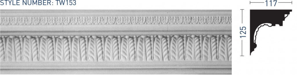Enriched Cornice TW153 - Thomas & Wilson London Cornicing Coving Plasterwork