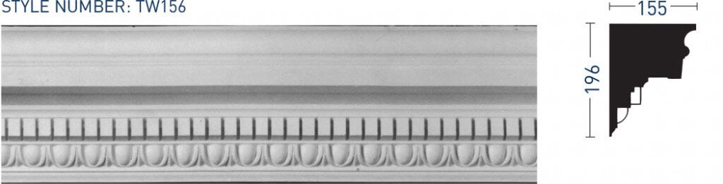 Enriched Cornice TW156 - Thomas & Wilson London Cornicing Coving Plasterwork