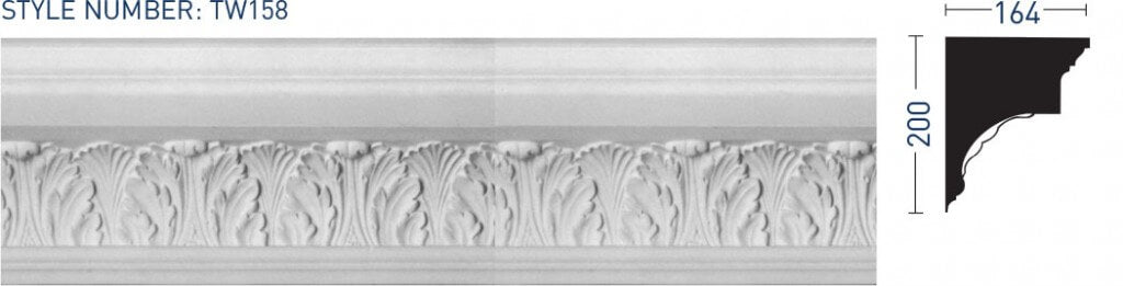 Enriched Cornice TW158 - Thomas & Wilson London Cornicing Coving Plasterwork