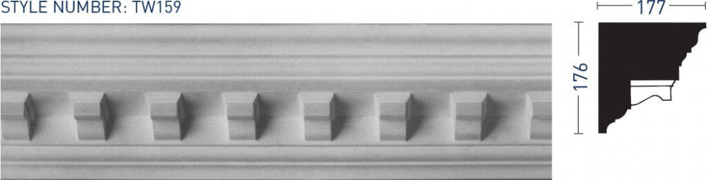 Enriched Cornice TW159 - Thomas & Wilson London Cornicing Coving Plasterwork