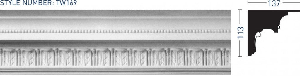Enriched Cornice TW169 - Thomas & Wilson London Cornicing Coving Plasterwork