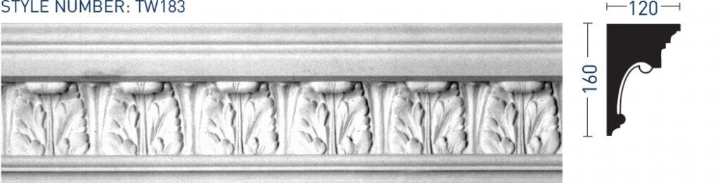 Enriched Cornice TW183 - Thomas & Wilson London Cornicing Coving Plasterwork