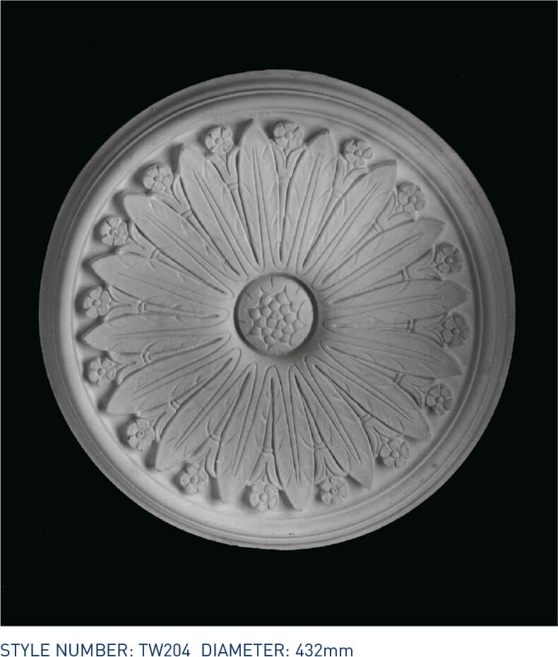 Ceiling Centre TW204 - Thomas & Wilson London Cornicing Coving Plasterwork