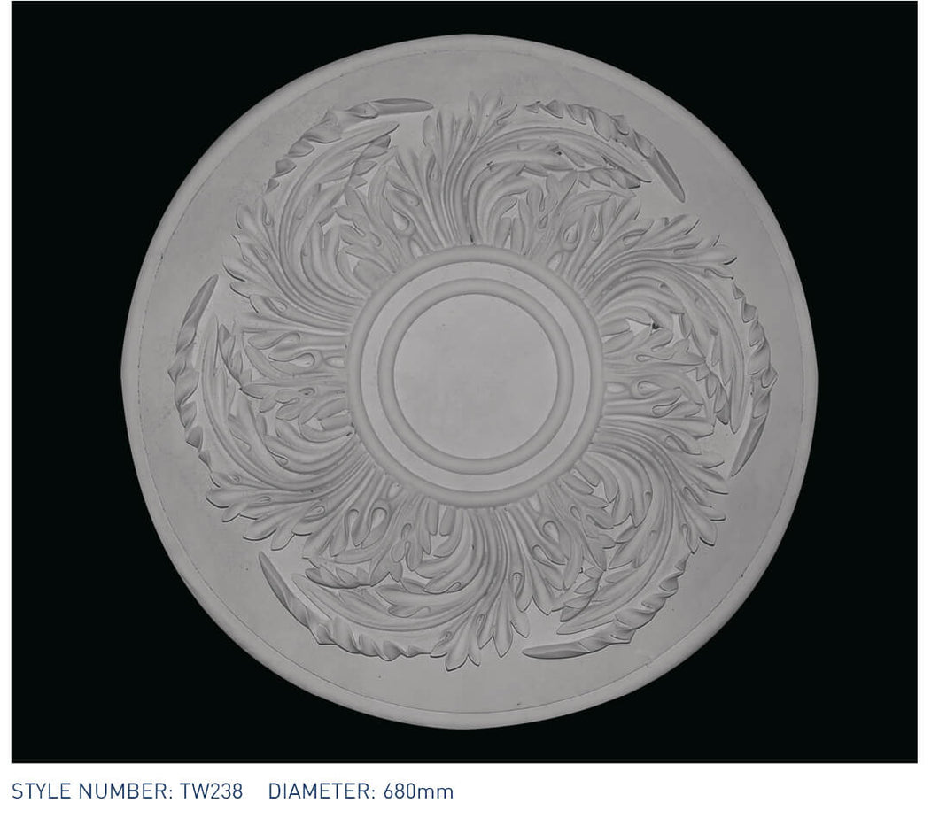 Ceiling Centre TW238 - Thomas & Wilson London Cornicing Coving Plasterwork