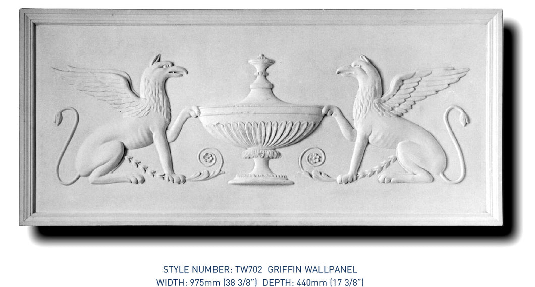 Griffin Wall Panel TW702 - Thomas & Wilson London Cornicing Coving Plasterwork